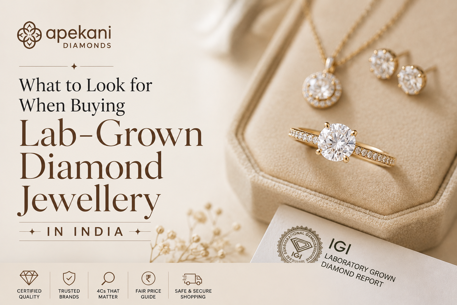 What to Look for When Buying Lab-Grown Diamond Jewellery in India – Apekani Diamonds