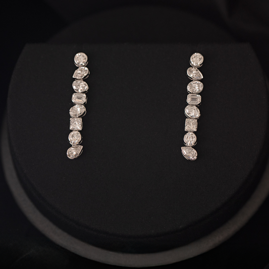 Earrings - 14K White Gold