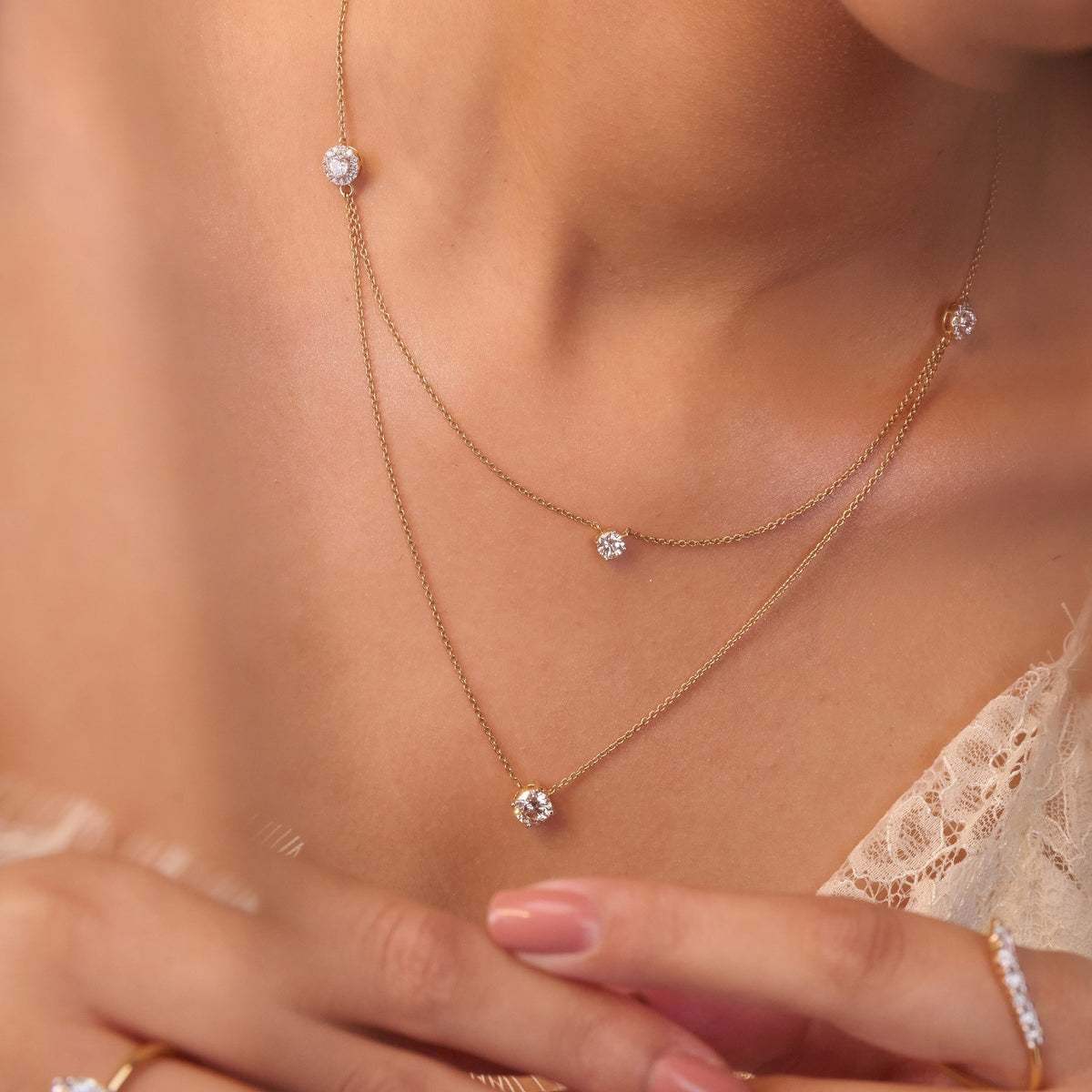 Aurivis - Necklace in 18K Yellow Gold | Lab-Grown Diamond