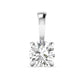 Aelira pendant in 18K yellow gold, round brilliant lab-grown diamond — Apekani Diamonds