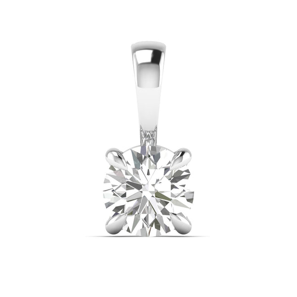 Aelira pendant in 18K yellow gold, round brilliant lab-grown diamond — Apekani Diamonds