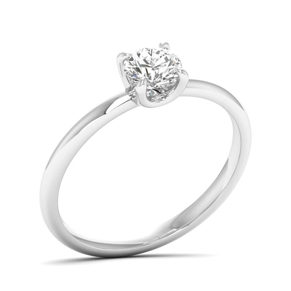 Aeliris ring in 18K yellow gold, round brilliant lab-grown diamond — Apekani Diamonds
