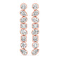 Aloura earrings in 14K white gold, princess-cut lab-grown diamond — Apekani Diamonds