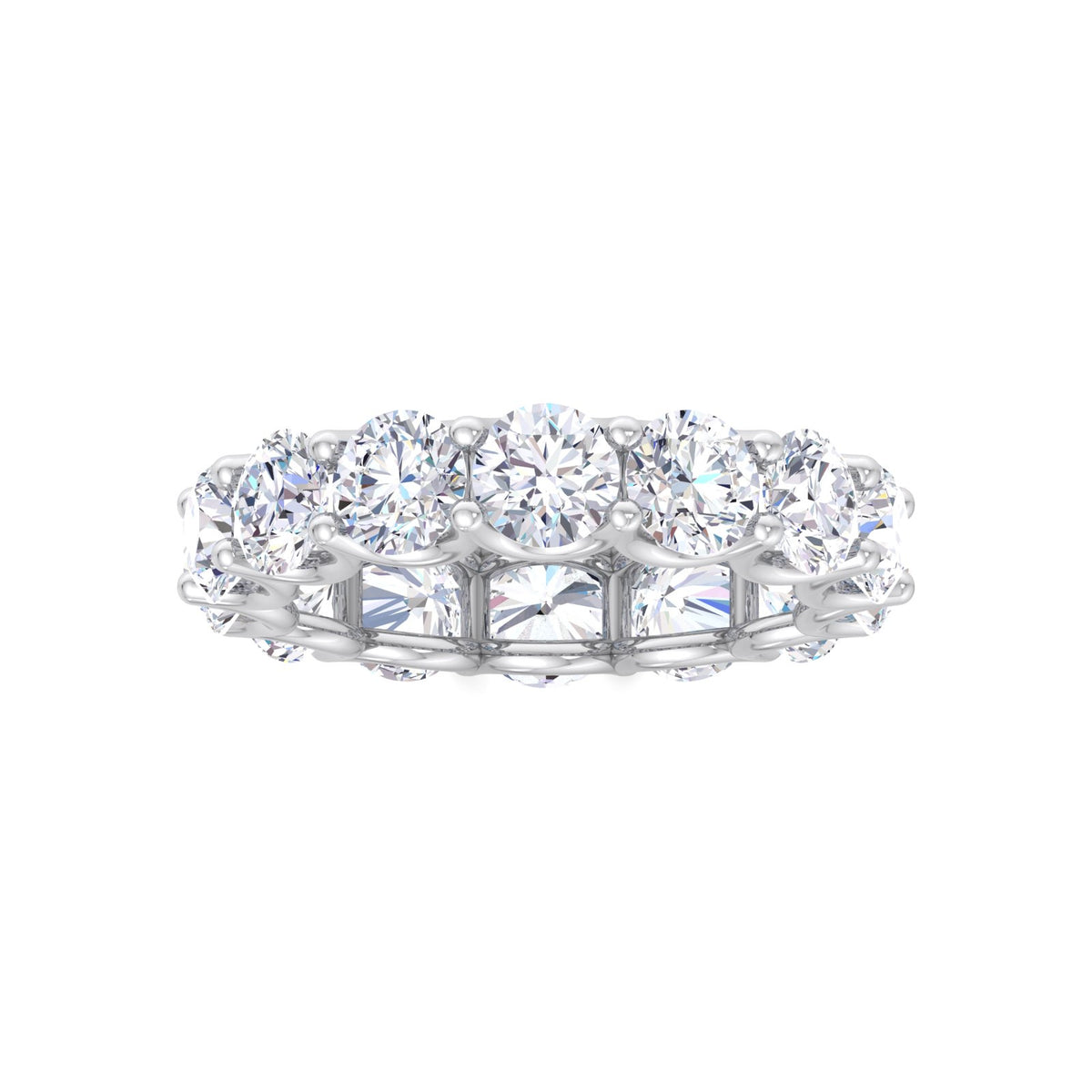 Alveris ring in 14K white gold, round brilliant lab-grown diamond — Apekani Diamonds