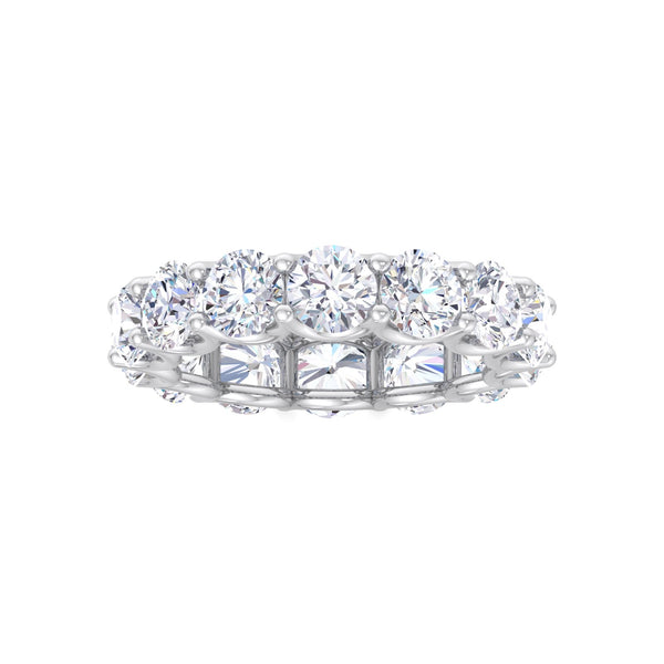 Alveris ring in 14K white gold, round brilliant lab-grown diamond — Apekani Diamonds