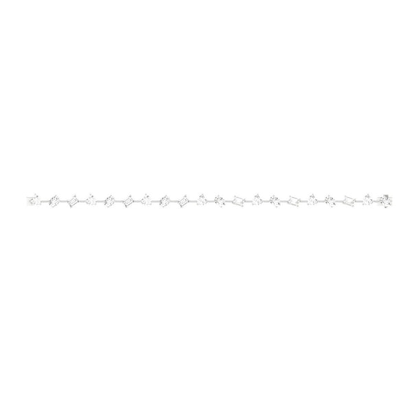 Alvessa bracelet in 14K white gold, heart-shaped lab-grown diamond — Apekani Diamonds