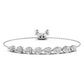 Aralisse bracelet in 14K white gold, pear-shaped lab-grown diamond — Apekani Diamonds