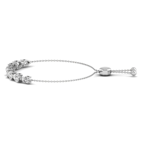 Aralisse Lab Grown Diamond Bracelet in 14K White Gold – view 2 | Apekani Diamonds