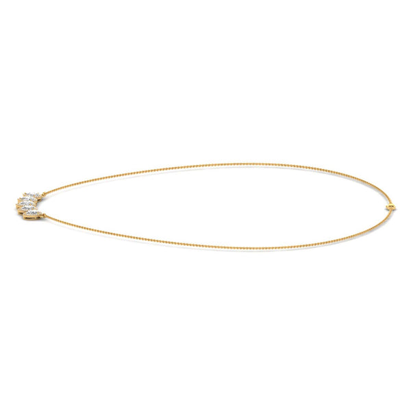 Valienne Lab Grown Diamond Necklace in 14K Yellow Gold – view 2 | Apekani Diamonds