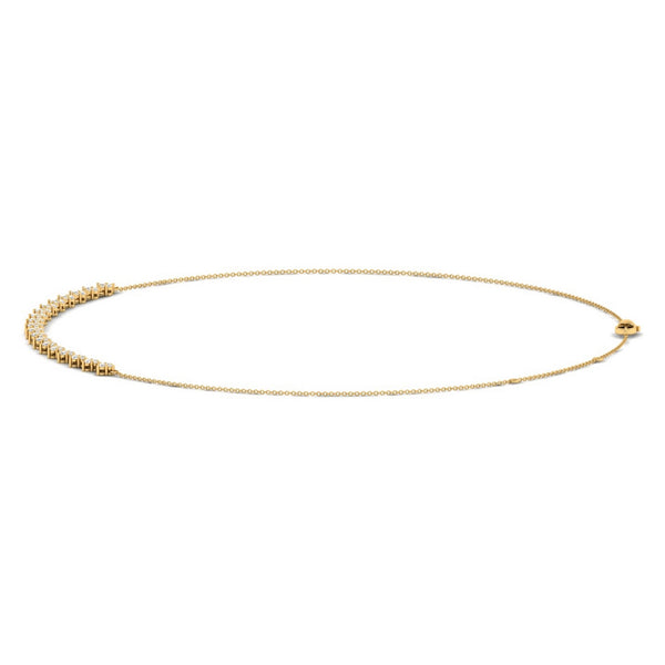Vailora Lab Grown Diamond Necklace in 14K Yellow Gold – view 2 | Apekani Diamonds