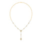 Urelia Pear Cut Lab Grown Diamond Necklace in 14K Yellow Gold, IGI Certified | Apekani Diamonds