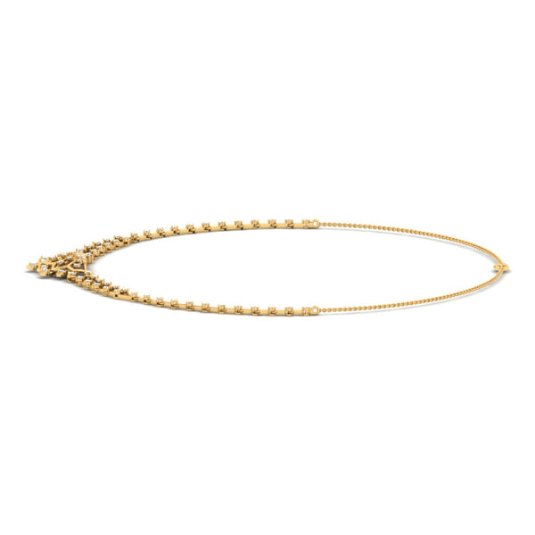 Vaeloria Lab Grown Diamond Necklace in 14K Yellow Gold – view 2 | Apekani Diamonds