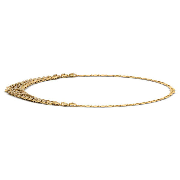 Vaelora Lab Grown Diamond Necklace in 14K Yellow Gold – view 2 | Apekani Diamonds
