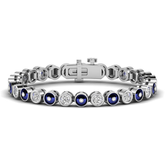Arivelle bracelet in 18K white gold, round brilliant lab-grown diamond — Apekani Diamonds