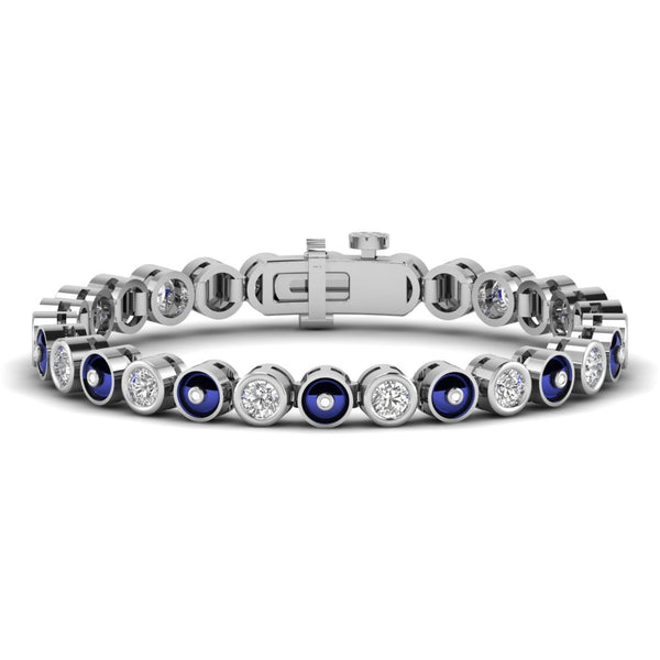 Arivelle bracelet in 18K white gold, round brilliant lab-grown diamond — Apekani Diamonds