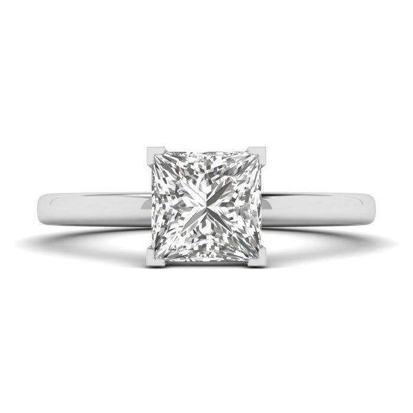 Arlisse Lab Grown Diamond Ring in 18K White Gold – view 2 | Apekani Diamonds