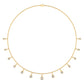 Aurielle necklace in 18K yellow gold, round brilliant lab-grown diamond — Apekani Diamonds