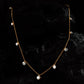 Aurielle necklace in 18K yellow gold, round brilliant lab-grown diamond (view 2) — Apekani Diamonds