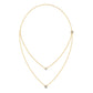 Aurivis necklace in 18K yellow gold, round brilliant lab-grown diamond — Apekani Diamonds
