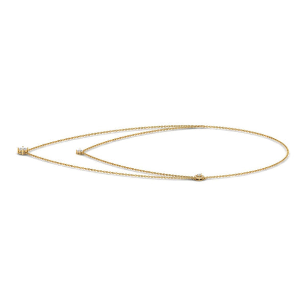 Aurivis Lab Grown Diamond Necklace in 18K Yellow Gold – view 2 | Apekani Diamonds