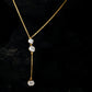 Auvessa necklace in 18K yellow gold, round brilliant lab-grown diamond (view 7) — Apekani Diamonds