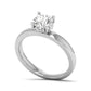 Avenelle ring in 18K white gold, round brilliant lab-grown diamond — Apekani Diamonds