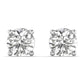 Blythea earrings in 14K white gold, round brilliant lab-grown diamond — Apekani Diamonds