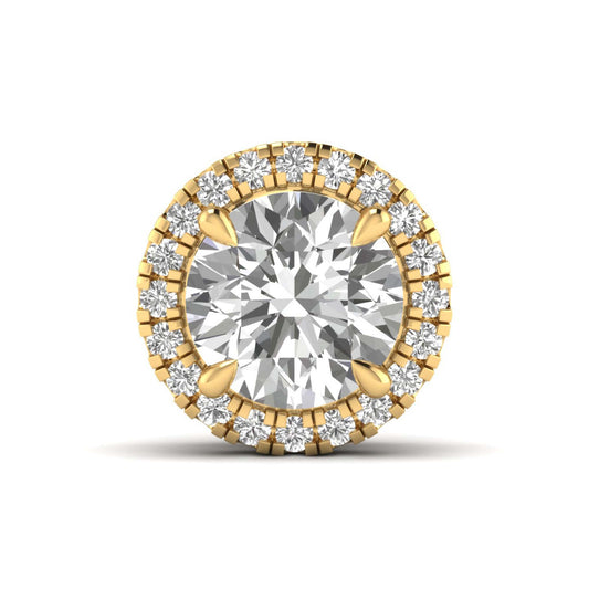 Celira pendant in 14K white gold, round brilliant lab-grown diamond — Apekani Diamonds