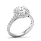 Celirra ring in 18K white gold, round brilliant lab-grown diamond — Apekani Diamonds