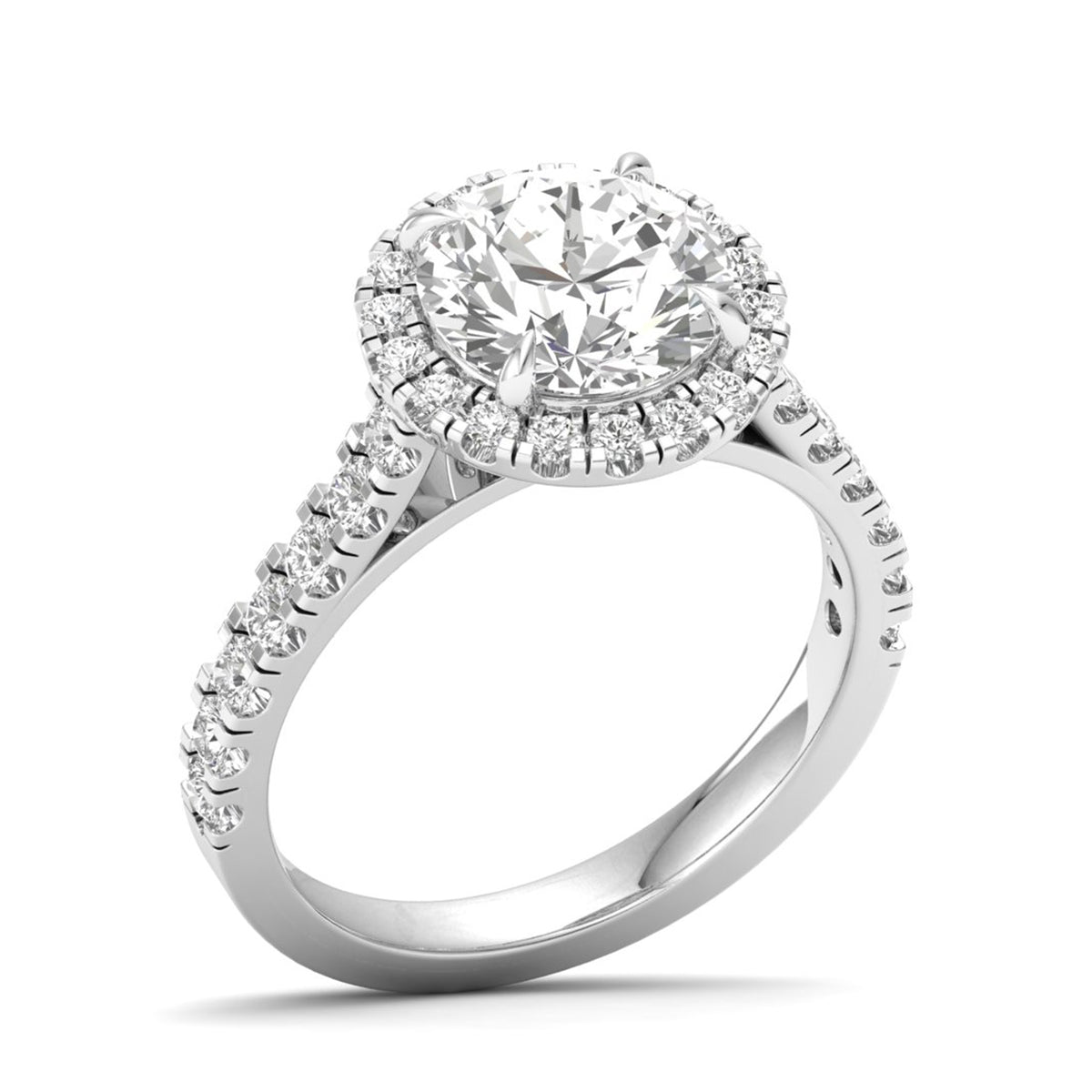 Celirra ring in 18K white gold, round brilliant lab-grown diamond — Apekani Diamonds