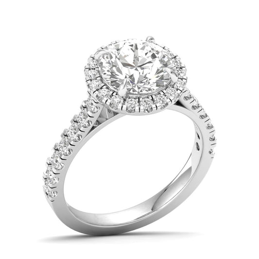 Celirra ring in 18K white gold, round brilliant lab-grown diamond — Apekani Diamonds