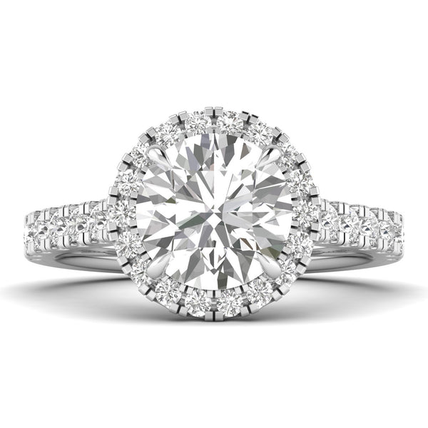 Celirra Lab Grown Diamond Ring in 18K White Gold – view 2 | Apekani Diamonds