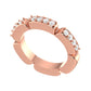 Celivie ring in 14K rose gold, round brilliant lab-grown diamond — Apekani Diamonds