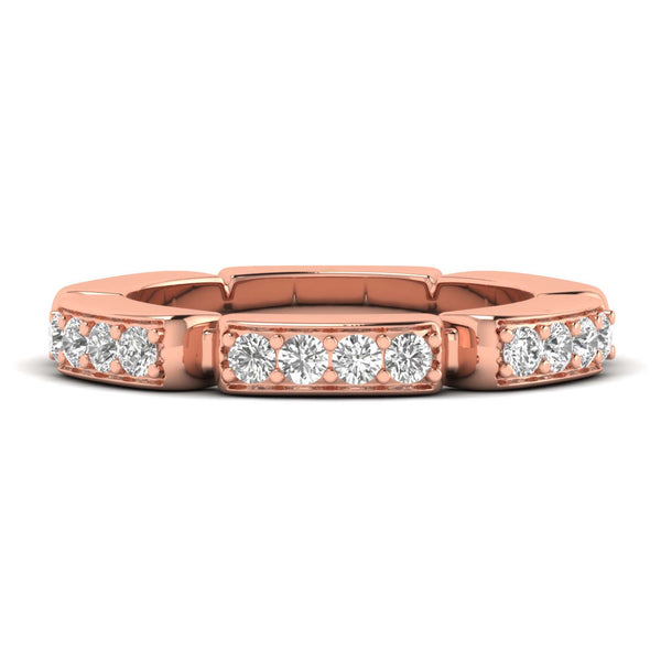 Celivie Lab Grown Diamond Ring in 14K Rose Gold – view 2 | Apekani Diamonds