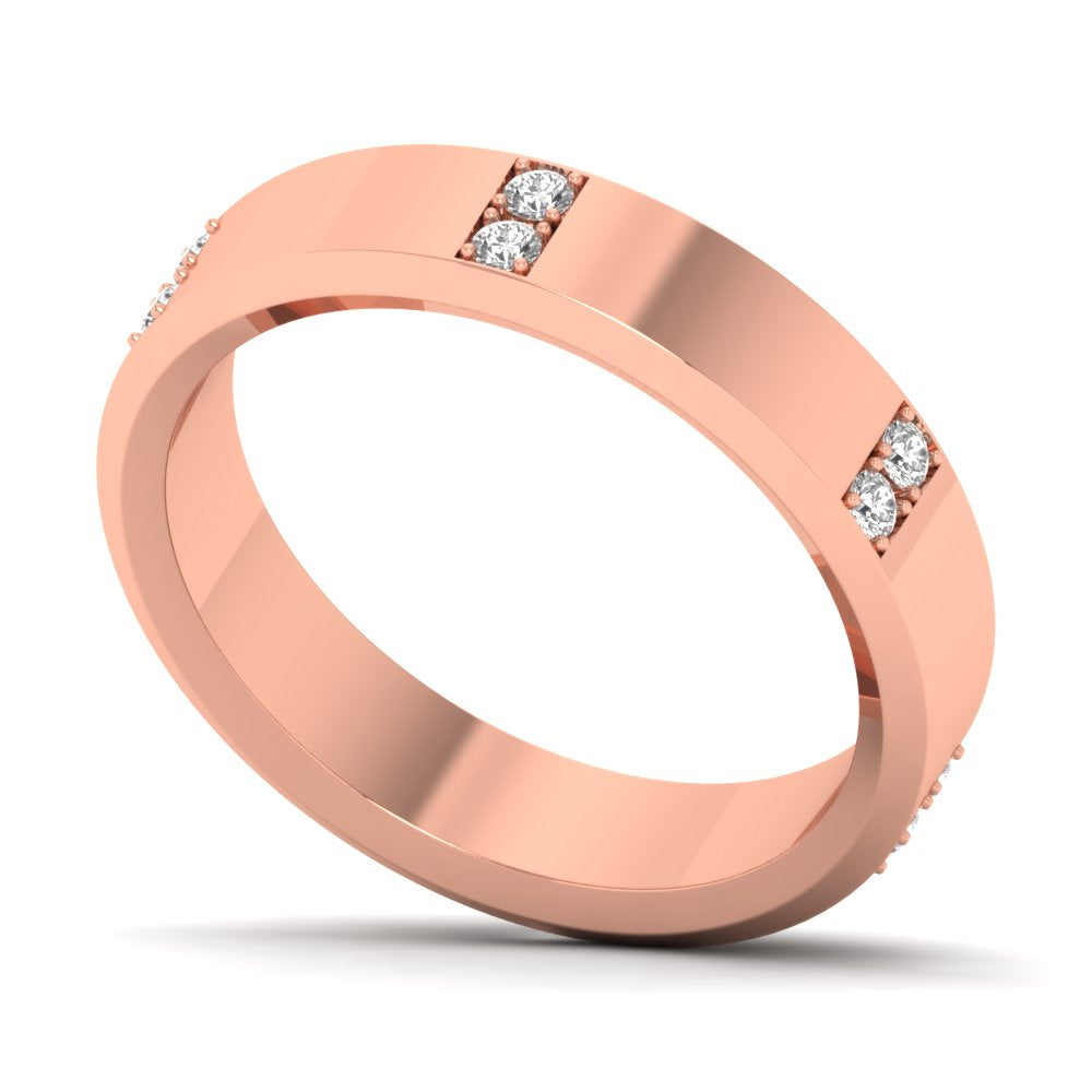 Cylisse ring in 18K rose gold, round brilliant lab-grown diamond — Apekani Diamonds