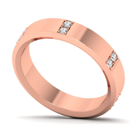 Cylisse ring in 18K rose gold, round brilliant lab-grown diamond — Apekani Diamonds