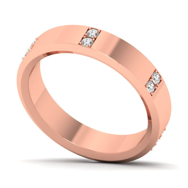 Cylisse ring in 18K rose gold, round brilliant lab-grown diamond — Apekani Diamonds