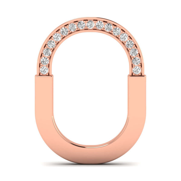 Dioris chain pendant in 14K rose gold, round brilliant lab-grown diamond — Apekani Diamonds