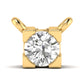 Dorezelle chain pendant in 18K yellow gold, round brilliant lab-grown diamond — Apekani Diamonds