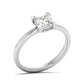 Dorezza ring in 14K white gold, princess-cut lab-grown diamond — Apekani Diamonds