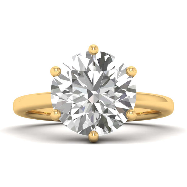 Dorienna Lab Grown Diamond Ring in 18K Yellow Gold – view 2 | Apekani Diamonds