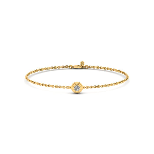 Elanisse bracelet in 14K white gold, round brilliant lab-grown diamond — Apekani Diamonds