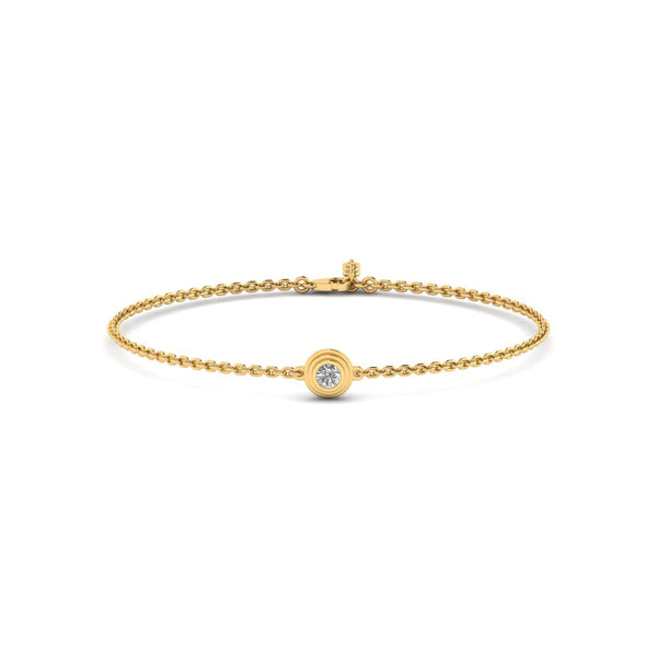 Elexia bracelet in 18K rose gold, round brilliant lab-grown diamond — Apekani Diamonds