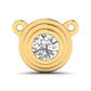 Ellisora chain pendant in 18K rose gold, round brilliant lab-grown diamond — Apekani Diamonds