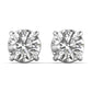 Ellovique earrings in 14K white gold, round brilliant lab-grown diamond — Apekani Diamonds