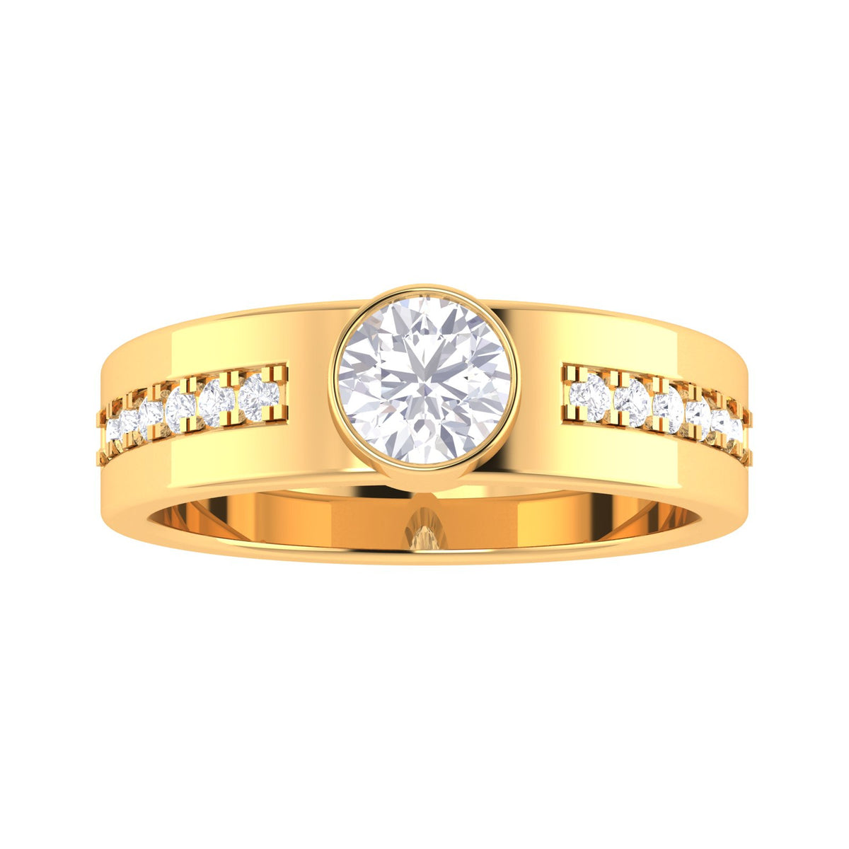 Eloria ring in 18K white gold, round brilliant lab-grown diamond — Apekani Diamonds
