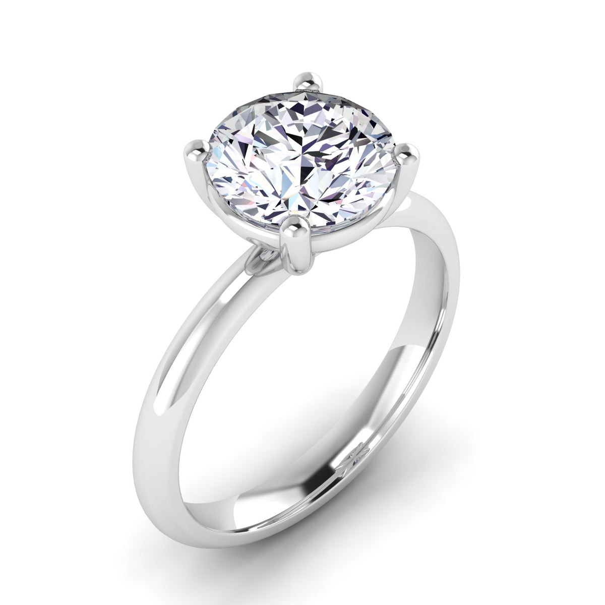 Elovira ring in 18K yellow gold, round brilliant lab-grown diamond — Apekani Diamonds