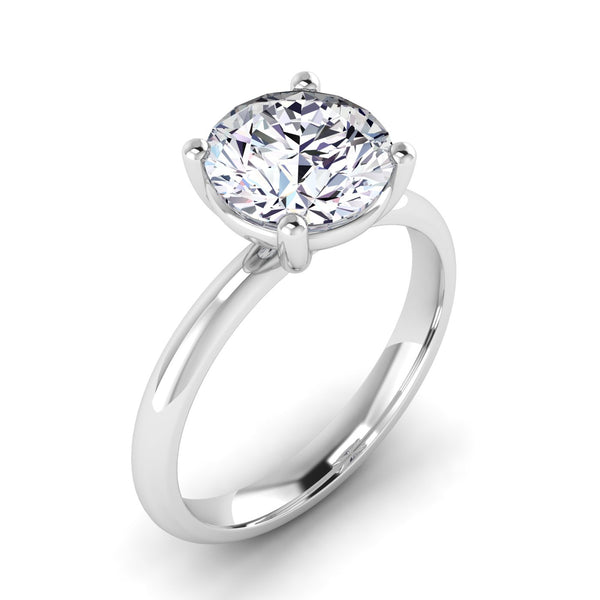Elovira ring in 18K yellow gold, round brilliant lab-grown diamond — Apekani Diamonds