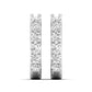 Eluna earrings in 14K white gold, round brilliant lab-grown diamond — Apekani Diamonds