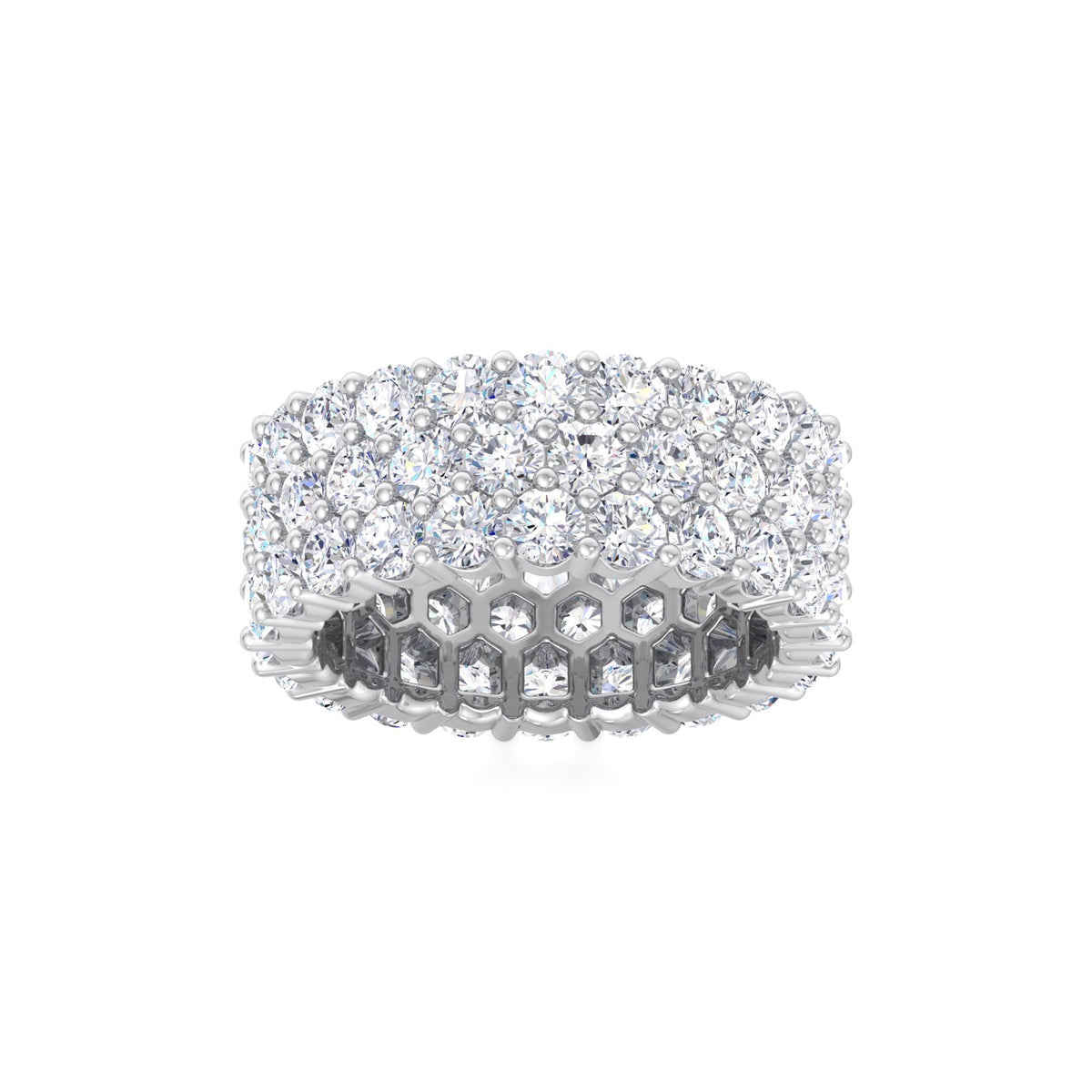 Elvania ring in 18K white gold, round brilliant lab-grown diamond — Apekani Diamonds